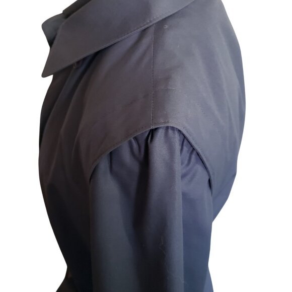 London Fog Women's Trench Coat Size 10 Blue - Picture 5 of 9